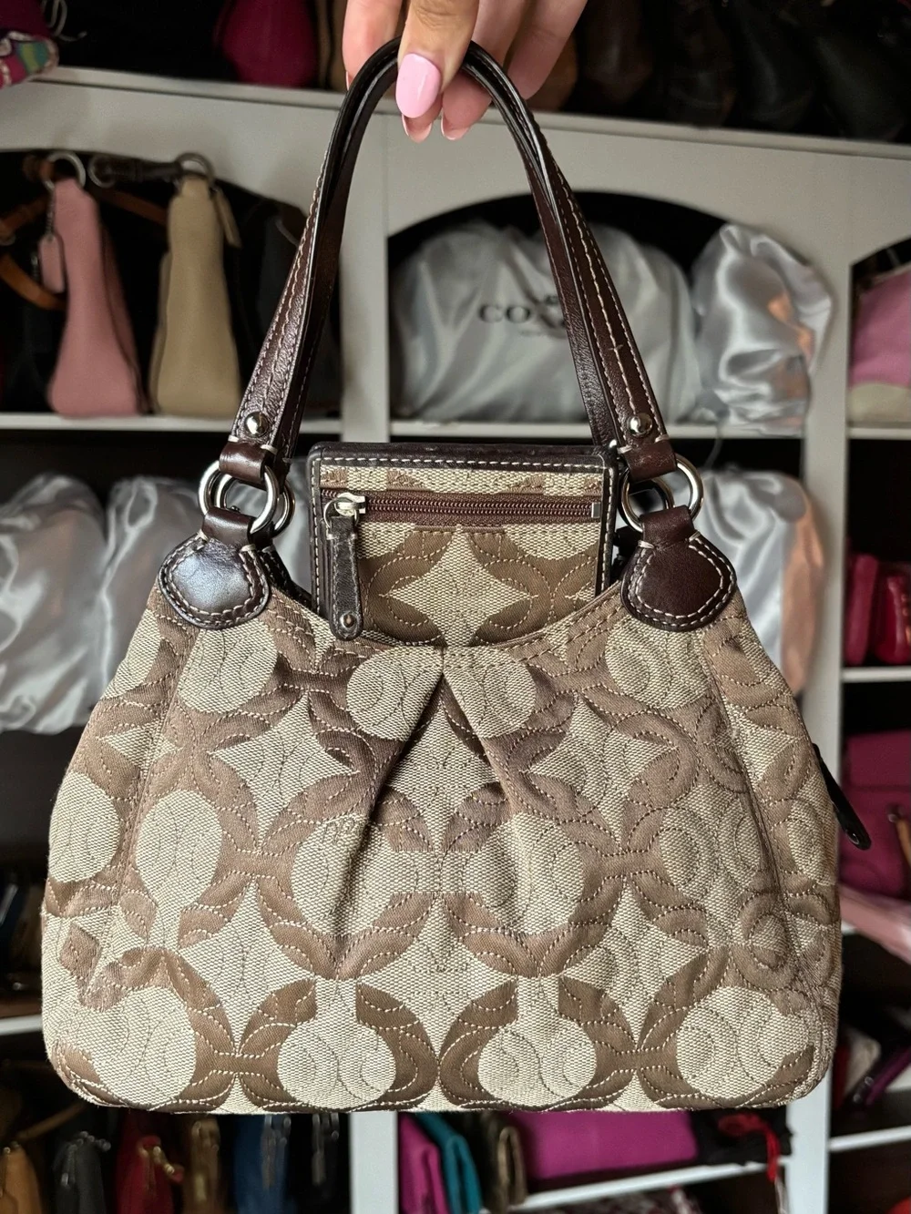 🤎COACH Gramercy Op Art Bag & Wallet🤎